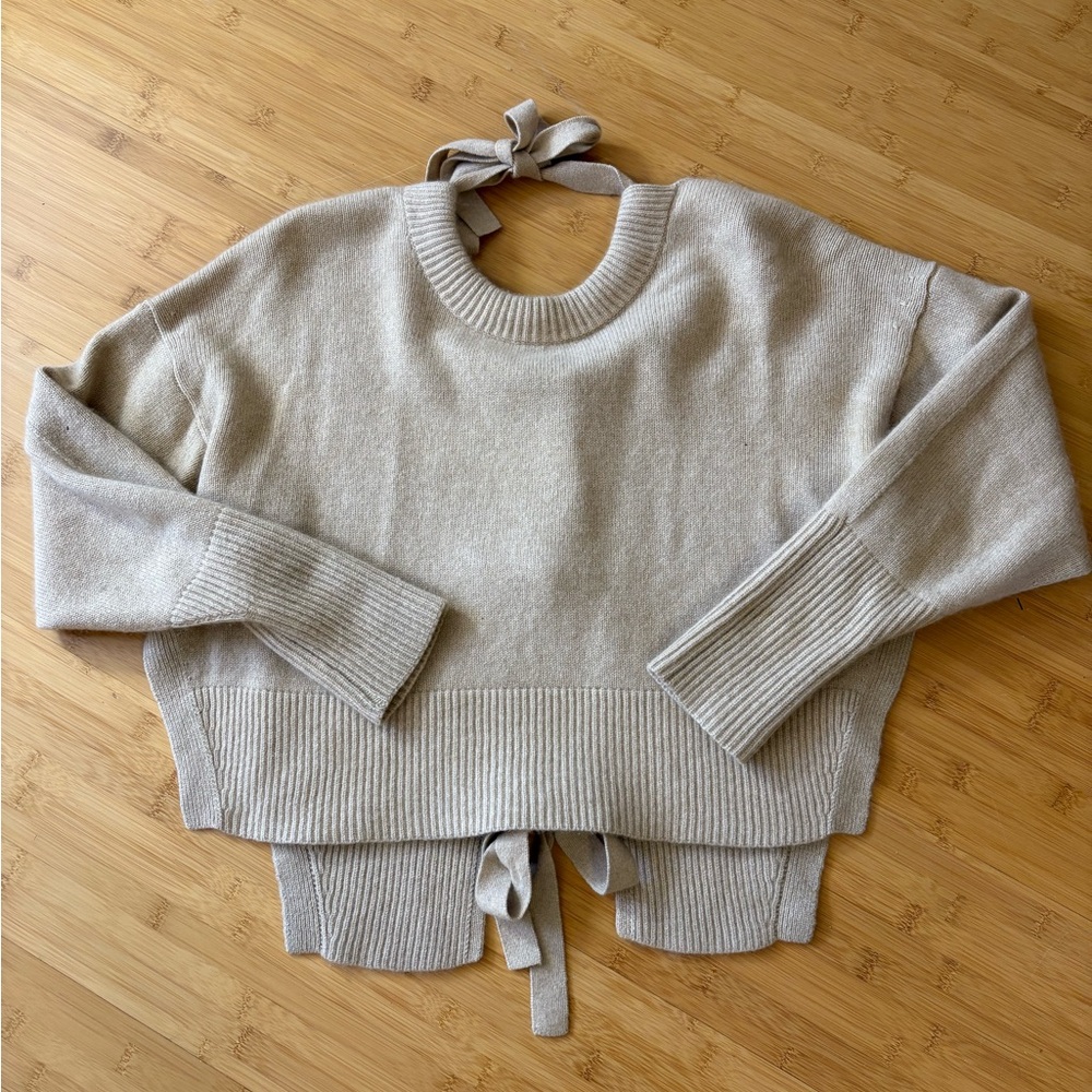 Khaite Cashmere tie back sweater / REMOVING LISTING IN 2 DAYS, ACCEPTING OFFERS